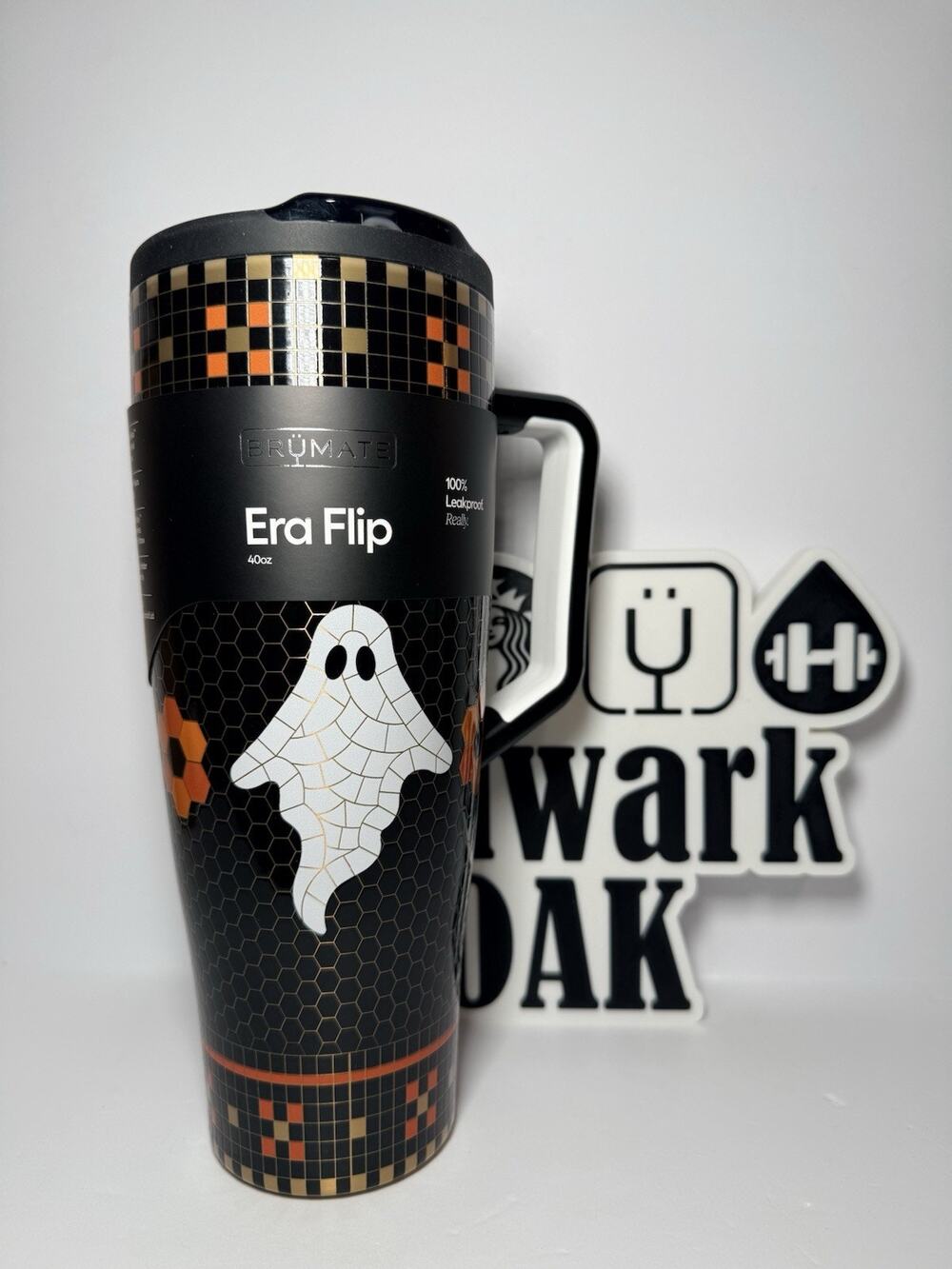 Brumate X Anthropologie ALL HALLOWS Halloween Ghost 40oz Era Flip Tumbler NIB
